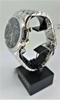 OROLOGIO BULOVA CRONOGRAFO UOMO PRECISIONIST 96B357 QUADRANTE NERO MONTRE WATCH - Immagine 1 di 4