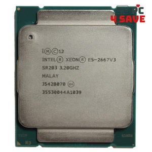 Intel Xeon E5-2667 V3 SR203 3,20GHz 20M 8-Core LGA 2011-3 R3 Server CPU 135W - Bild 1 von 2