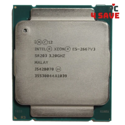 Intel Xeon E5-2667 V3 SR203 3.20GHz 20M 8-Core LGA 2011-3 R3 Server CPU 135W - Image 1 of 2