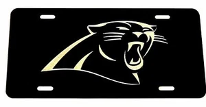 Carolina Panthers Aluminium License Plate Highest Quality For All Vehicles - Bild 1 von 2