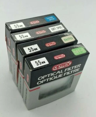 OPTEX 55mm Sand Spot, Soft Spot, Duto, Diff-II 4 Lens Filters Made in Japan - Image 1 of 2