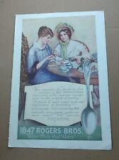 DEC 1915 MAGAZINE PAGE #9093- ROGERS BROS. SILVERWARE- SILVER PLATE THAT WEARS