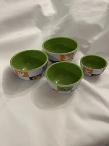 Halloween Themed MELAMINE NestingAppetizer Snack Dessert Bowls Set Of 4 FR SHPG - Picture 1 of 12