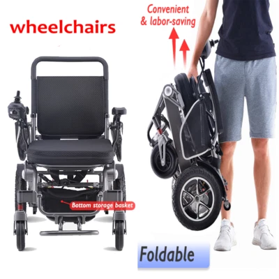 Electric Wheelchair - Lightweight Foldable Folding Power Wheelchair - image 1 of 4