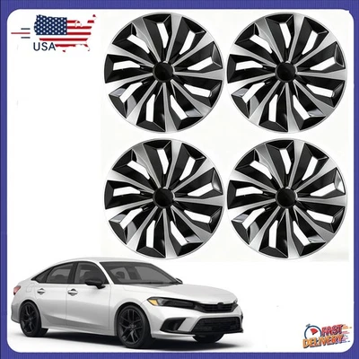 Juego de tapacubos de cubiertas de rueda R15 para la mayoría de los coches cubierta de llantas de acero tapa de neumático ABS Foto 1 de 4