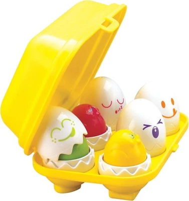 Tomy Toomies Hide and Squeak Eggs Matching Sorting Learning Sensory Toys Easter - Image 1 of 2