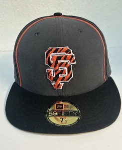 Sombrero ajustado New Era 59fifty naranja y gris de los Gigantes de San Francisco talla 7 1/2. - Imagen 1 de 11