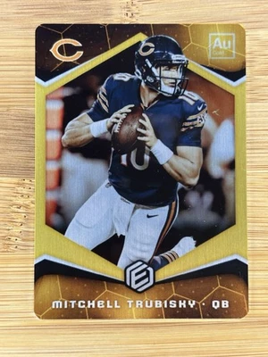 2018 Panini Elements - Mitchell Trubisky #11 Gold White Jersey /10 - Image 1 of 2