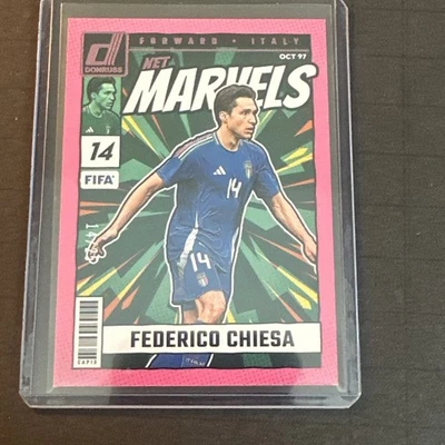 2024-25 Donruss Fifa - Net Marvels Federico Chiesa #18 PINK #14/25 JERSEY # SSP - Image 1 of 2