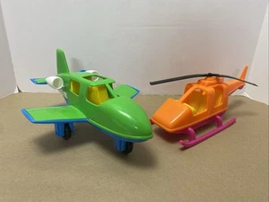 American Plastic Toys Airplane And Helicopter Pre Owned Toys - Picture 1 of 9