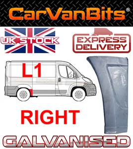 FOR PEUGEOT BOXER L1 SWB 06- IN FRONT OF REAR WHEEL ARCH SIDE BODY REPAIR PANEL - Picture 1 of 6