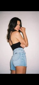 ROLLA'S Denim Shorts High Waisted Size 12/30 Blue Jeans Short Summer Festival - Picture 1 of 8