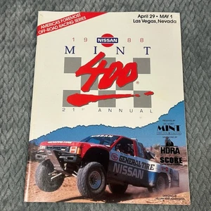 1988 Vintage MINT 400 Desert Race Las Vegas Program Official Road Magazine - Picture 1 of 9