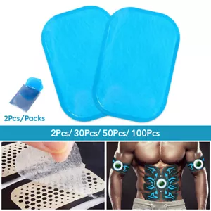 50Pc Muscle Toner Gel Pads Abs Stimulator EMS Machine Toning Belt Trainer Device - Picture 1 of 13