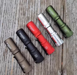 Mankerlight E05 II 1300 Lumens Titanium Mini Flashlight AA 14500 EDC Torch - Picture 1 of 59