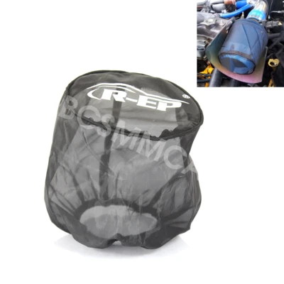 Protector de filtro de admisión de aire frío para automóvil a prueba de polvo filtro de alto flujo negro Foto 1 de 4