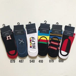 NWT Tommy Hilfiger Hombre 2-PK Transpirable No Show Calcetines Cotton Blend Moda NUEVO - Imagen 1 de 29