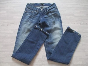Levis 524 Too Superlow Jeans Damen W28 L28 Blau Distressed Größe 0 S/C - Bild 1 von 18