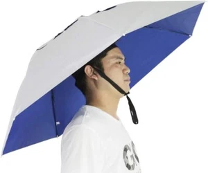 New-Vi Fishing Umbrella Hat Folding Adjustable Sun Rain Cap, 37.4”Oversize Hands - Picture 1 of 2