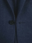 Charles Tyrwhitt 36S Abstract Blue Sport Coat w/ Patch Pocket SLIM FIT