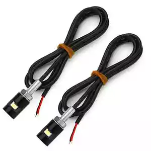 6mm LED License Plate Bolt Light For Yamaha Honda Kawasaki Suzuki Harley Cruiser - Picture 1 of 4