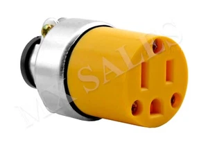 2pc FEMALE Extension Cord Electrical Wire Repair Replacement Plug End - Picture 1 of 3