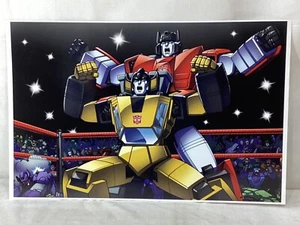 G1 Transformers Sunstreaker & Sideswipe Tagteam Wrestling Ring Poster 11x17 - Picture 1 of 2