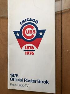 Cubs 1976 Official Roster Book- Spring Edition