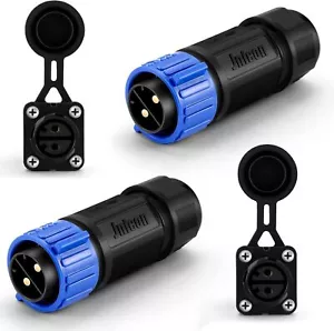 2 Sets Trolling Motor Plug Receptacle Set Boat Power Connector Waterproof Boa... - Picture 1 of 2