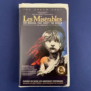 VHS Video Tape Musical - Les Miserables - The Dream Cast - Columbia Tristar - Picture 1 of 4