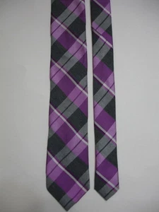 STRUCTURE NECKWEAR Men's Designer Fashion Neck Tie Slim Plaid Checks Retro - Picture 1 of 3
