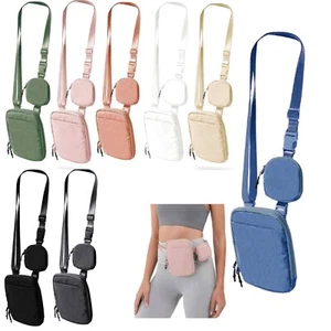 Bolso bandolera unisex de nailon con mini bolsa extraíble para cinturón - Imagen 1 de 21