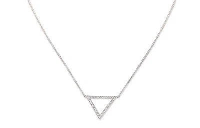 Collar Colgante Triángulo Nadri 301265 Rodio Talla Única Foto 1 de 2