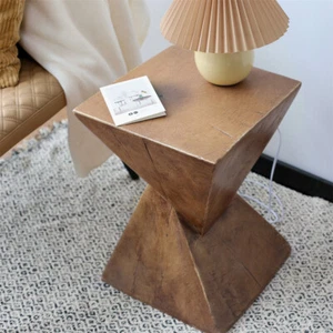 Accent Side Table Terrazzo Coffee Tables Nordic Small Concrete Stool In/Outdoor - Picture 1 of 15