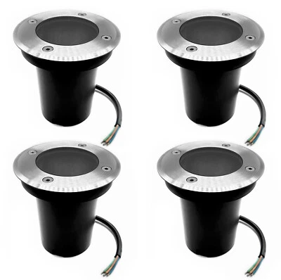4 x Bodenleuchte Bodeneinbaustrahler Gartenleuchte Bodenstrahler Einbauspot GU10 - Bild 1 von 4
