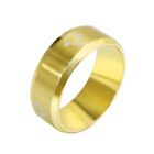 8 mm Assassin's Creed Gold Edelstahl Band Ring Größe 9