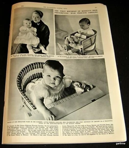 PRINCESS GRACE KELLY 1958 PICTORIAL WITH ONE-YEAR-OLD CAROLINE * MONACO - Picture 1 of 1