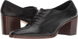 Patricia Nash Anna Black Oxford Block Heel Bootie Sz 9.5 Preppy, Dark Academia - Picture 1 of 13