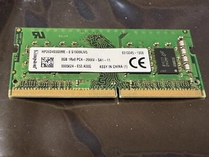 Kingston 8GB 1Rx8 PC4-2666V SODIMM HP26D4S9S8ME-8 Laptop Memory ~TESTED~ - Picture 1 of 1