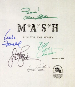 Mash M*A*s*h Cast signiertes Drehbuch Cover x5 - TV Fernseher - Vordruck - Bild 1 von 1