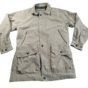 RFT RAINFOREST Jacket Men's Small Beige Windbreaker Outdoors Full Zip - Picture 1 of 9
