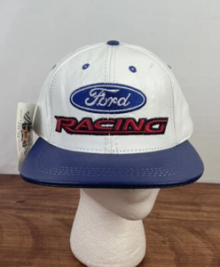 JH Design Ledermütze Ford Racing weiß verstellbar  - Bild 1 von 8
