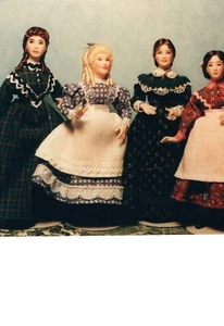 1" Dollhouse Mini Doll Sewing Pattern: LITTLE WOMEN 1:12 PS937 - Picture 1 of 3