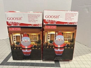 Goosh DJ-SD-27228 indoor/outdoor 5 Ft Tall Inflatable Santa Christmas Decoration - Picture 1 of 12