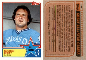 George Brett 1983 Topps #388 Card *AutographDen*