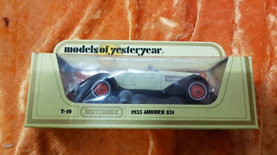 MM - Matchbox Models of Yesteryear: Y-19 Auburn 851 weiss (1935) OVP  - Bild 1 von 2