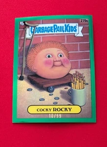 ๐ฅ2024 Topps Chrome Series 7 Garbage Pail Kids "Cocky Rocky" Green /99 279c - Picture 1 of 2