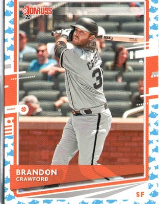 2020 Donruss #189 Brandon Crawford Baby Shark Emoji - Image 1 of 2