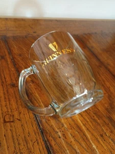 Vintage Pint Guinness Glass Mug Gold Letters Man Cave VGC 1976 - Picture 1 of 7