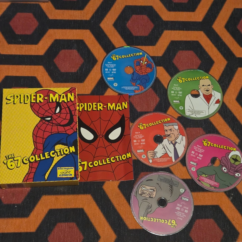 Marvel Spider-Man 67 Classic Collection 5 DVD Animated Boxset Magento Dr Octopus - Image 1 of 1